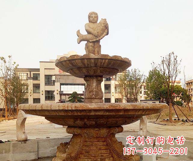辽阳小区景观欧式喷泉石雕