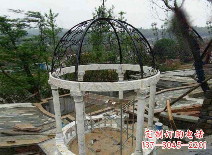 辽阳小区欧式圆顶凉亭石雕