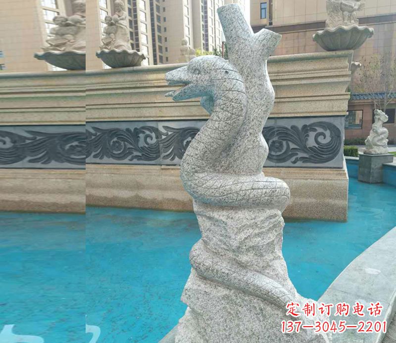 辽阳小区十二生肖雕塑动物石雕