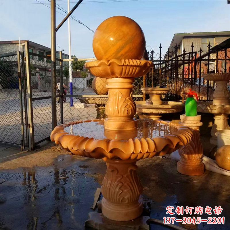 辽阳小区石雕喷泉塔