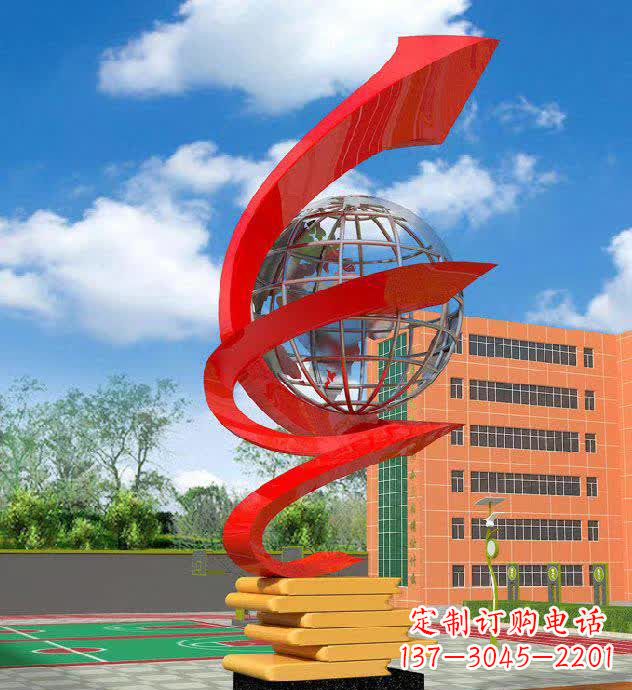 辽阳校园不锈钢书籍标志雕塑