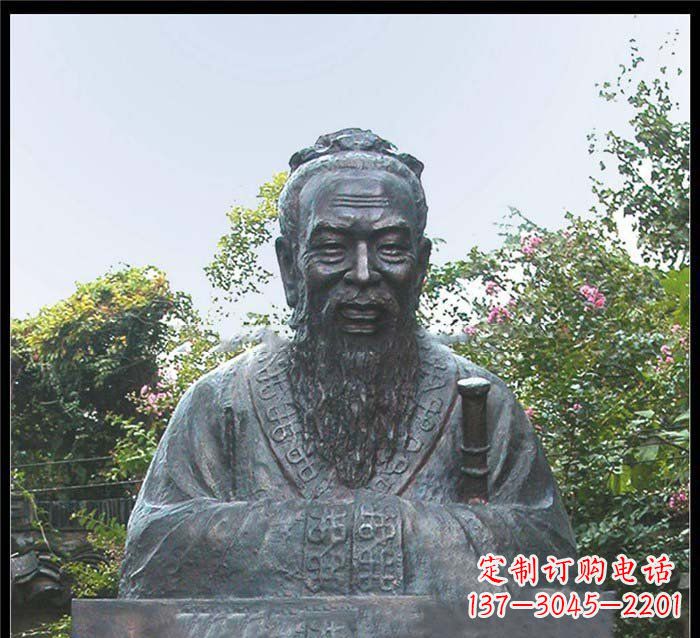 辽阳校园大型孔子头像铜雕