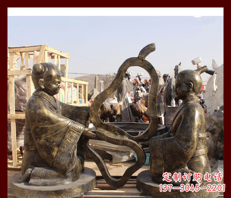 辽阳校园孔融让梨铜雕