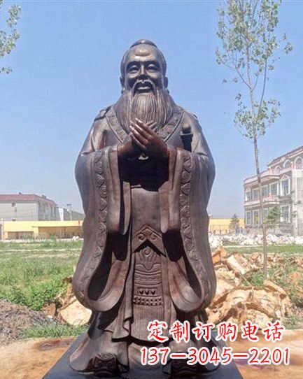 辽阳校园孔子雕像 (2)