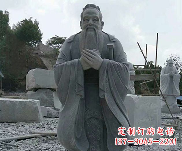 辽阳校园孔子人物石雕