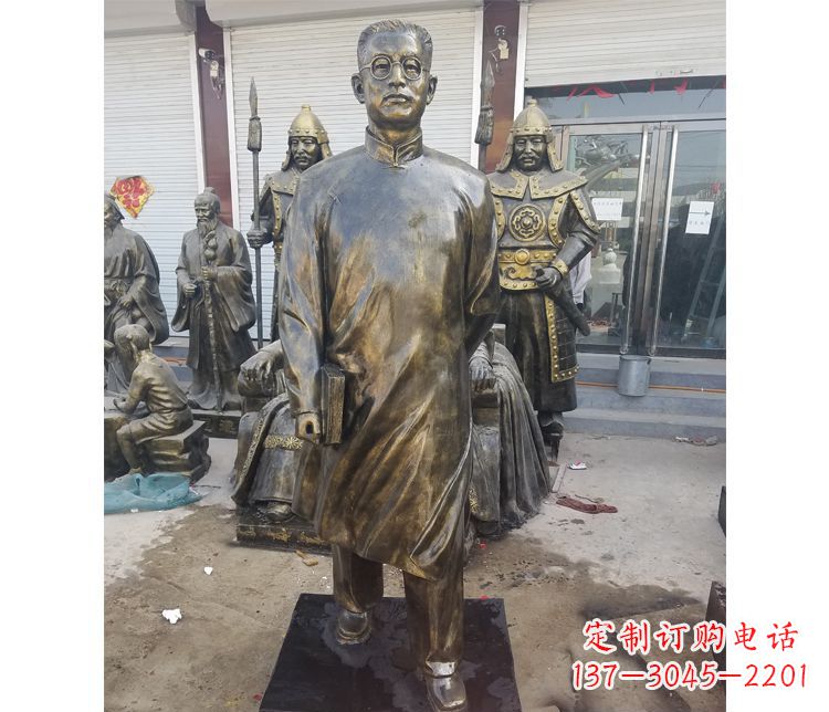 辽阳校园名人立式陶行知铜雕