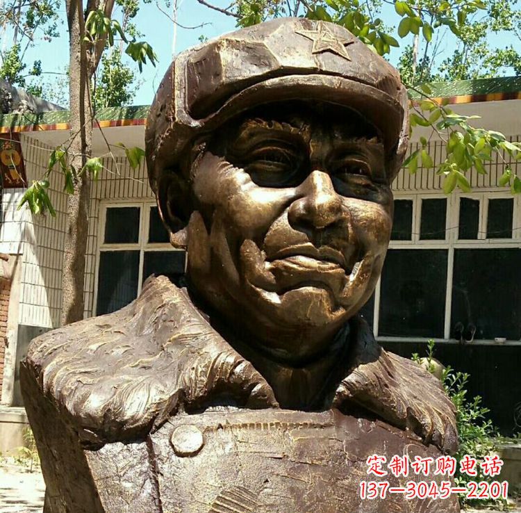 辽阳校园名人朱德胸像铜雕