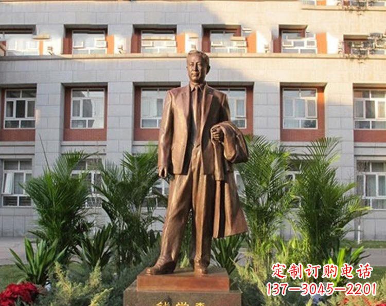 辽阳校园钱学森铜雕