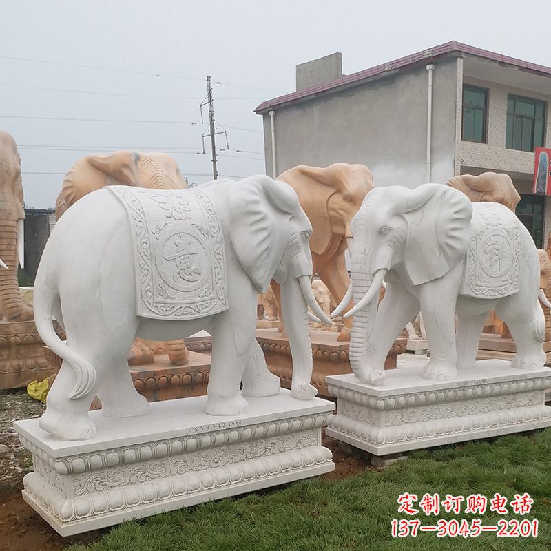 辽阳学校石雕大象