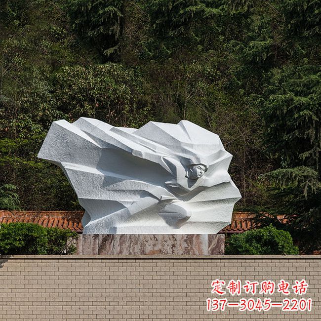 辽阳英雄人物黄继光景区景点汉白玉石刻雕塑