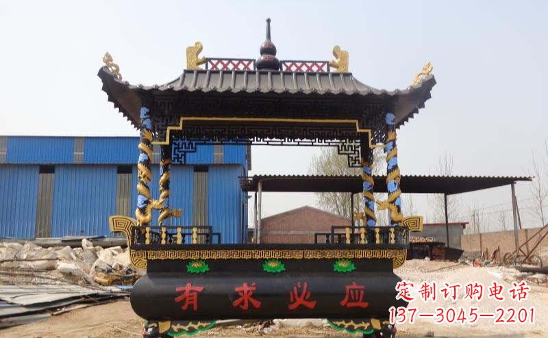辽阳有求必应香炉寺庙铜雕