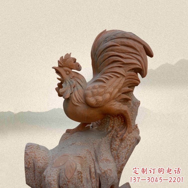辽阳酉鸡景观石雕