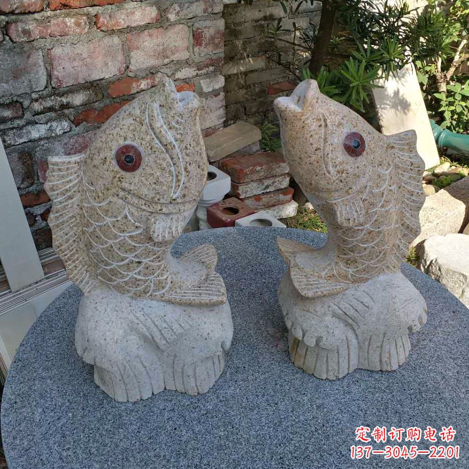 辽阳鱼石雕喷泉