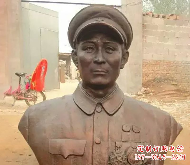 辽阳元帅名人胸像铜雕