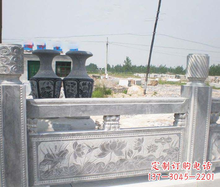 辽阳园林仿古石栏板景观石雕 (3)
