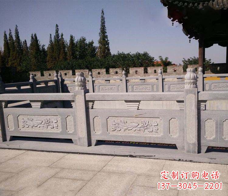 辽阳园林仿古石栏板景观石雕 (2)