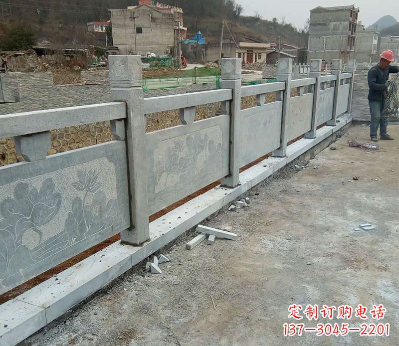 辽阳园林仿古石栏板景观石雕 (5)