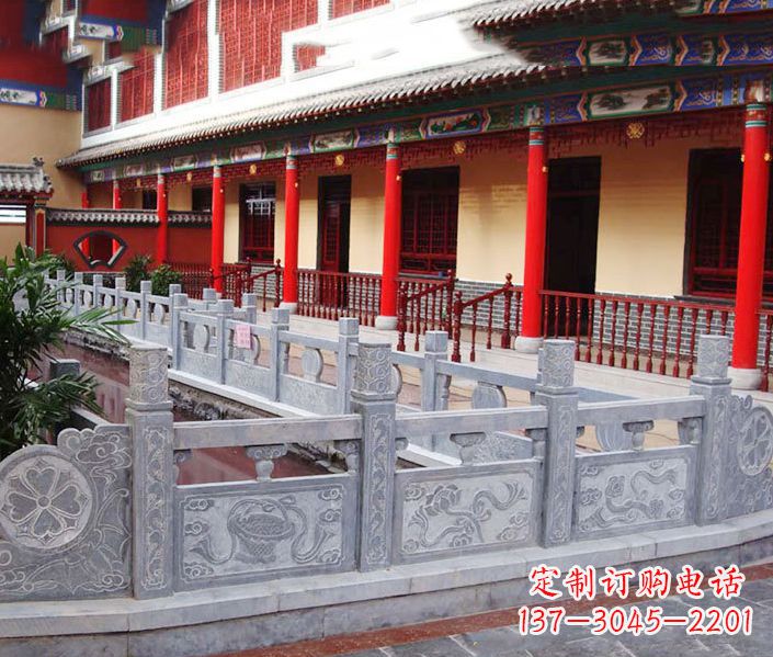 辽阳园林仿古石栏板景观石雕 (12)