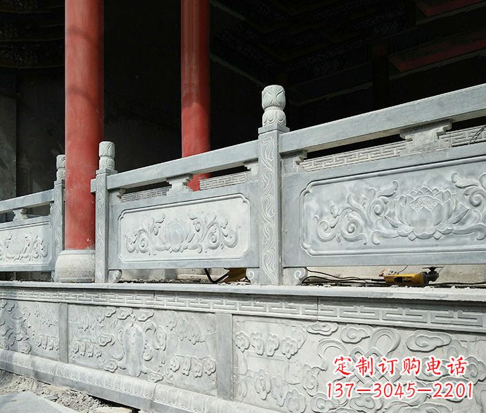 辽阳园林仿古石栏板景观石雕_1 (3)