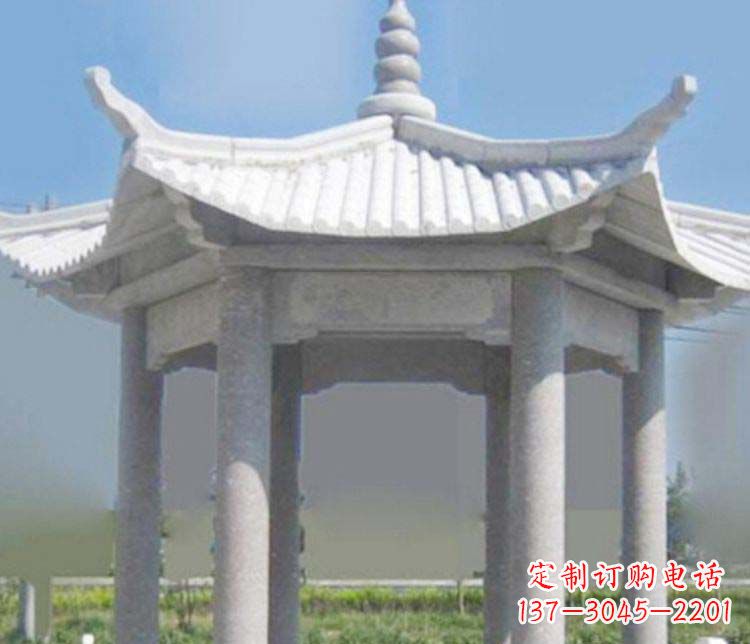 辽阳园林仿古石凉亭景观石雕
