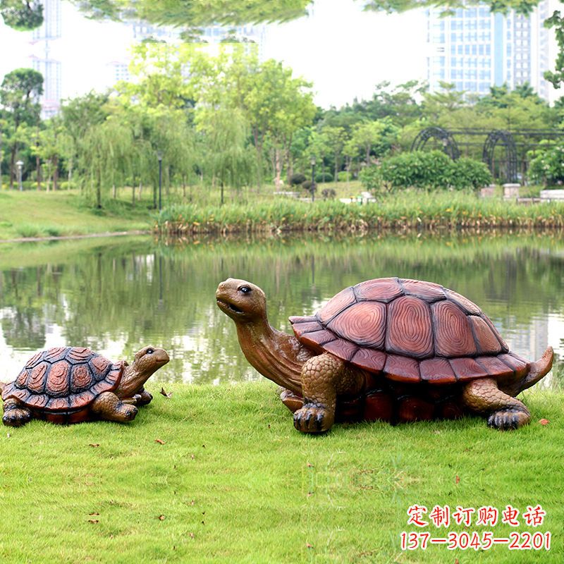 辽阳园林仿真乌龟玻璃钢池塘湖泊水景雕塑摆件