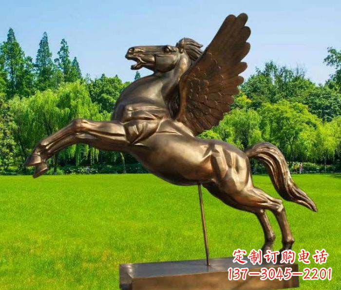 辽阳园林飞马铜雕