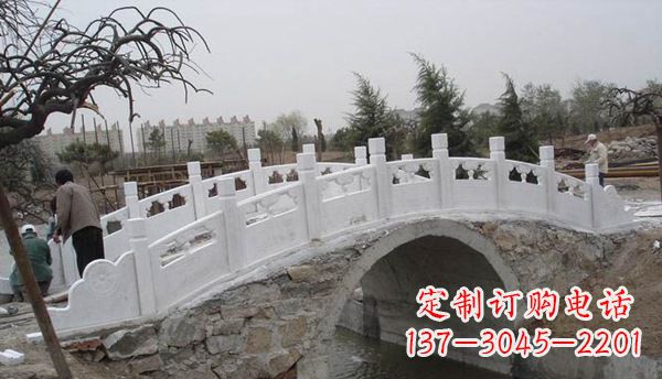 辽阳园林汉白玉大桥栏板景观石雕