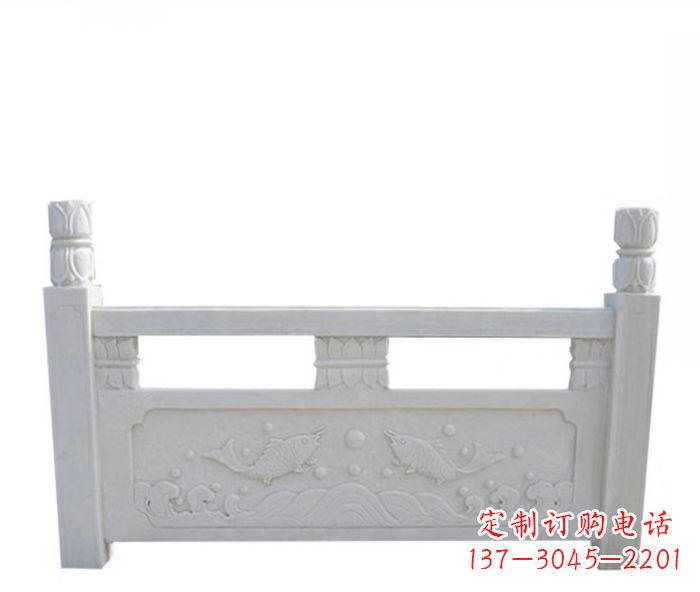 辽阳园林汉白玉石浮雕栏板