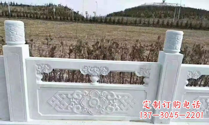辽阳园林汉白玉石浮雕栏板 (4)