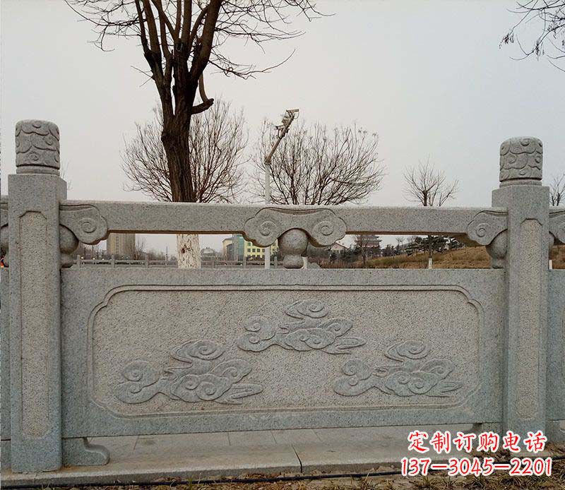 辽阳园林护城河石栏板景观石雕