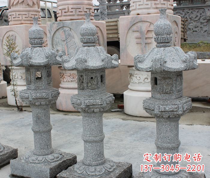 辽阳园林景观大理石雕塑石灯