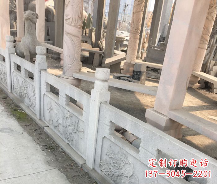 辽阳园林景观大理石浮雕栏板石雕