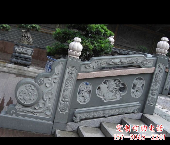 辽阳园林景观大理石栏板雕塑 (6)