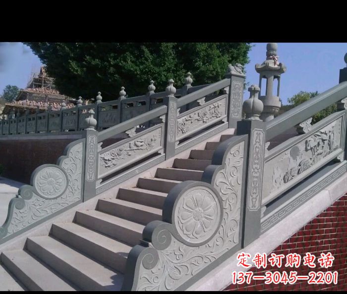 辽阳园林景观大理石栏板雕塑 (4)