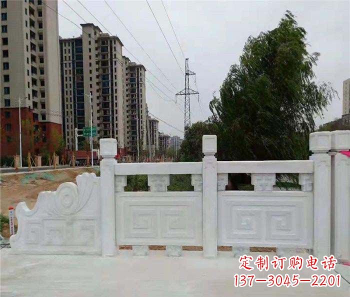 辽阳园林景观大理石栏板石雕 (5)