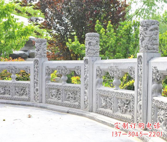 辽阳园林景观大理石栏板石雕 (9)