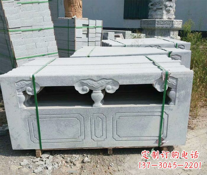 辽阳园林景观大理石栏板石雕 (13)