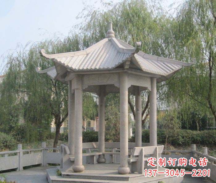 辽阳园林景观大理石凉亭石雕