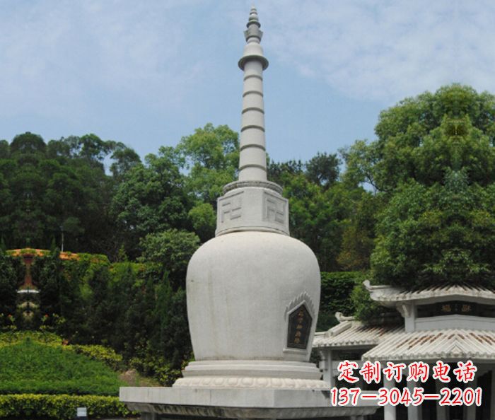 辽阳园林景观大理石舍利塔石雕