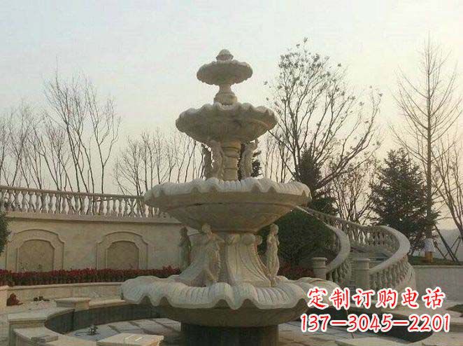 辽阳园林景观大型喷泉石雕 (2)