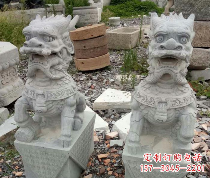 辽阳园林景观仿古麒麟石雕