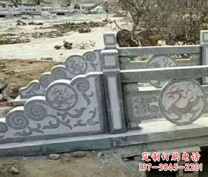 辽阳园林景观仿古石雕栏板 (10)