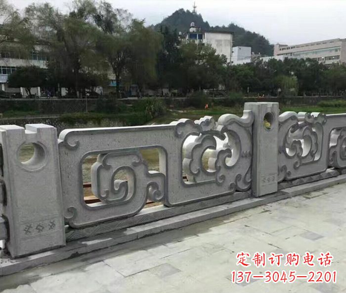 辽阳园林景观仿古石雕栏板_1