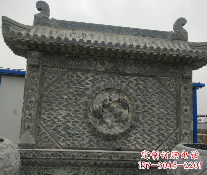 辽阳园林景观仿古石雕影壁