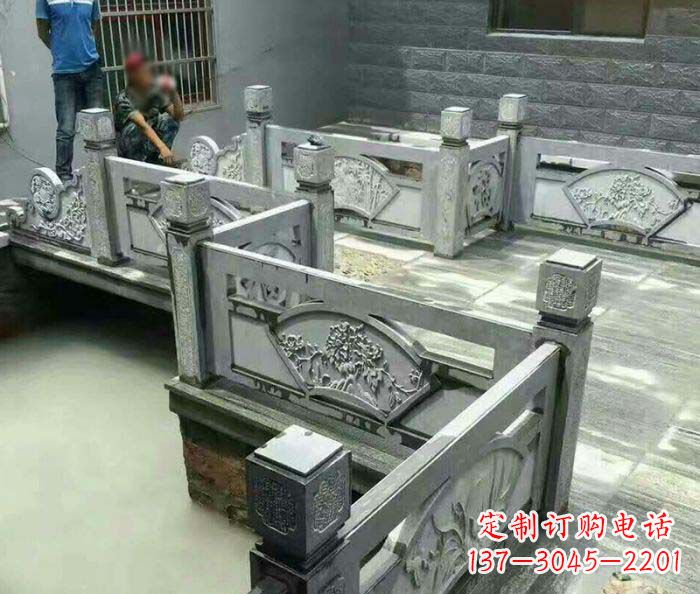 辽阳园林景观仿古石浮雕栏板 (4)