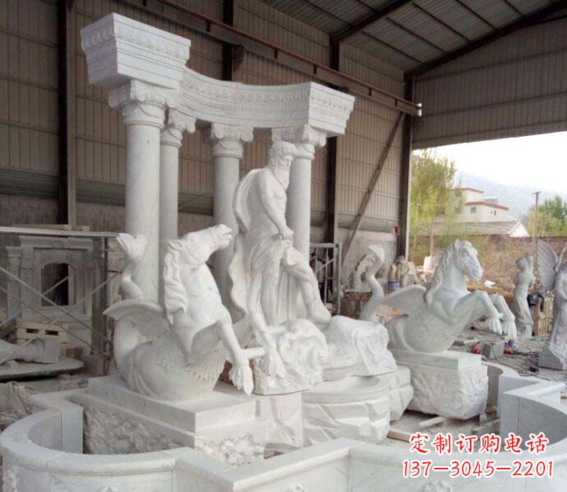 辽阳园林欧式喷泉景观石雕