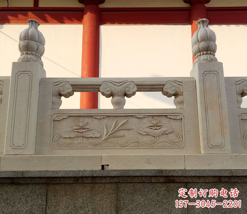 辽阳园林石浮雕栏板景观石雕 (2)