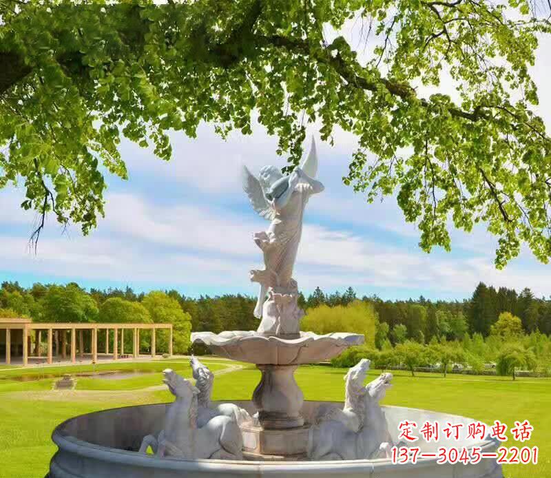 辽阳园林天使景观石雕