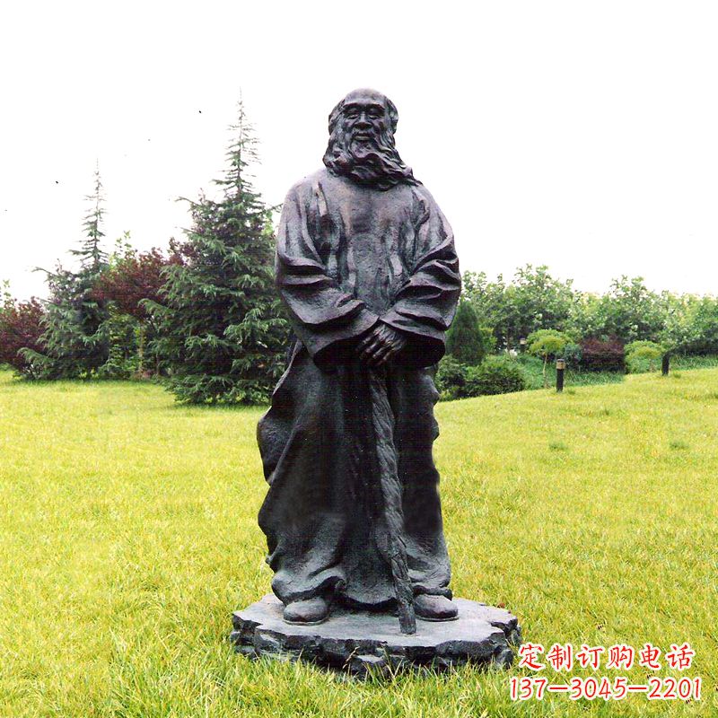 辽阳张大千铜雕像-公园近代名人著名人物雕塑