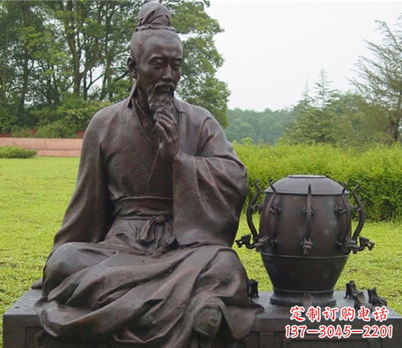辽阳张衡科学家铜雕